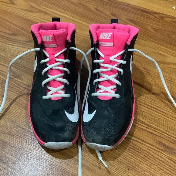 Nike Shoes - Nike Team Hustle D7 Pink/Black Sneakers.
